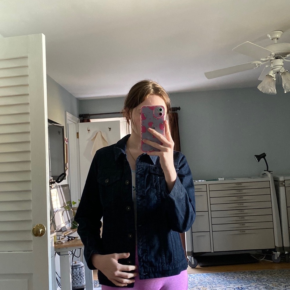 StyleMint jean jacket dark blue
